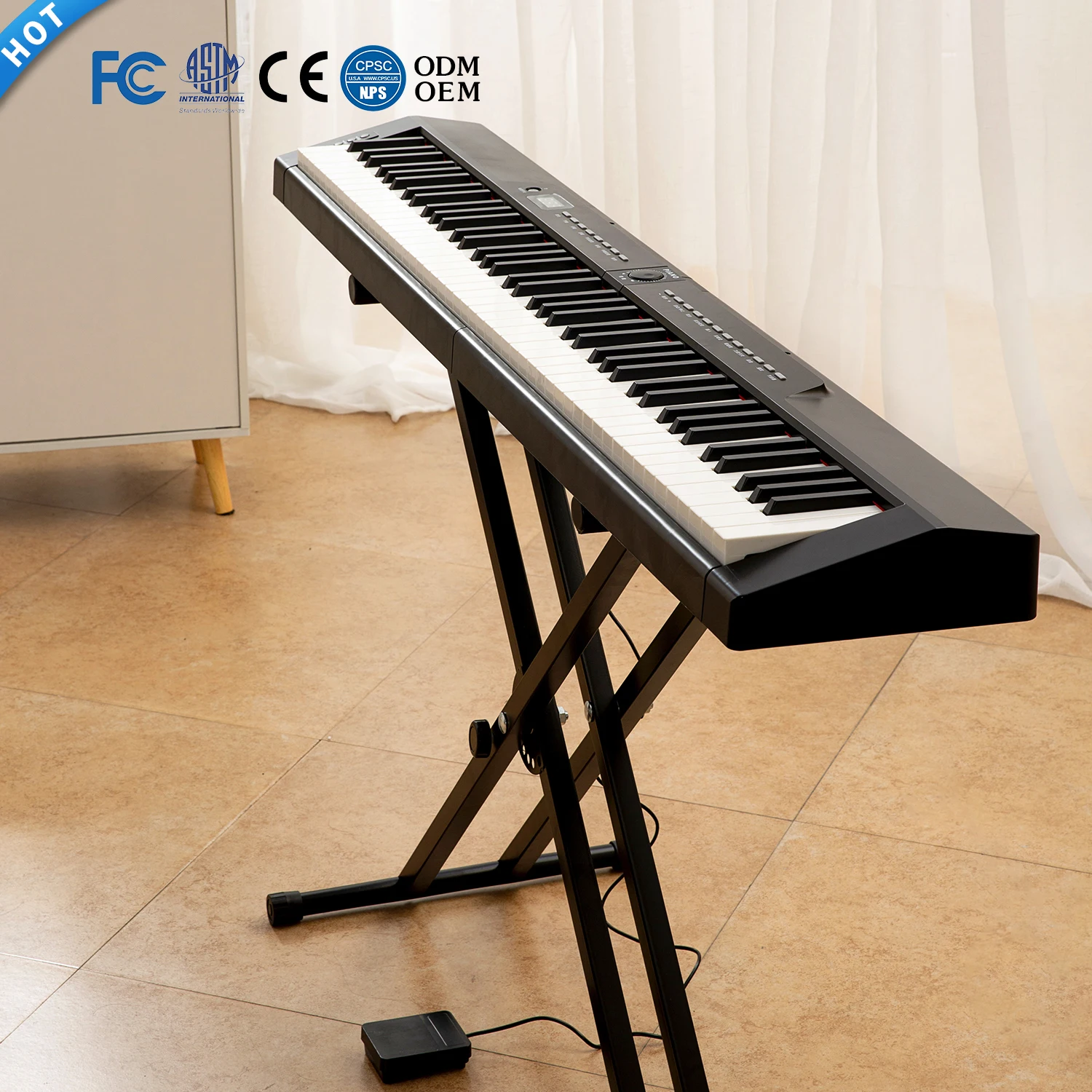 88 Keys Electronic Keyboard Piano Touch Response Keys With Midi Piano For Sale
