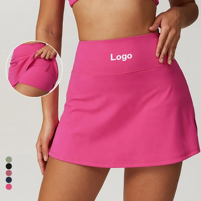YIYI Summer Tight Women Golf Skort Tennis Skirt With Shorts High Waisted A-Line Mini Skirt Athletic Skorts Pickleball Skirts