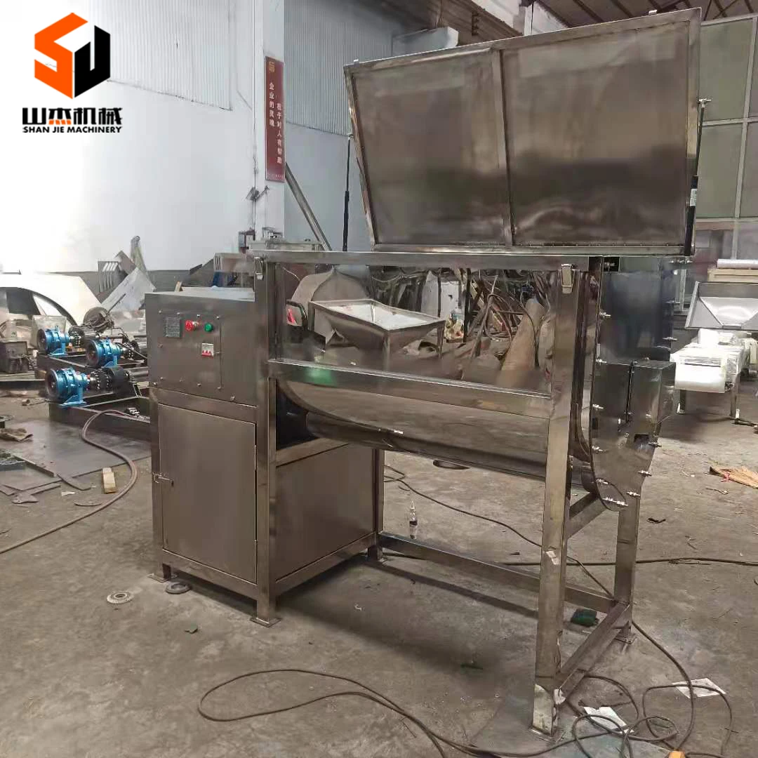 Ribbon Blender Food Powder 300 L Salt Flour Beans Spice Mixer with Screw Conveyor Mixing Machine Electric Heating 100L~20000L