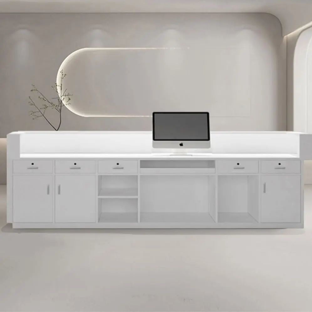 Durable Using Low Price Front Counter Sport Center Reception Desk Modern Design Reception Desk For Beauty Salon