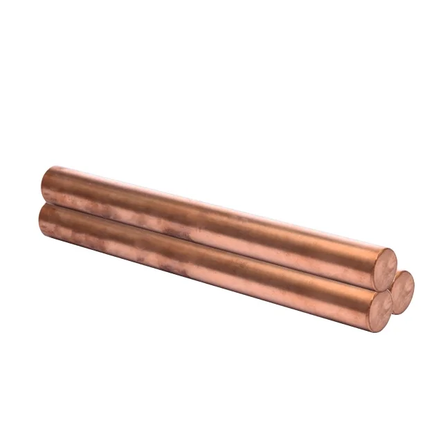 Hot Selling Metal Material Costal Round Copper Busbar Electronics Solar Energy Good High Temperature Resistance