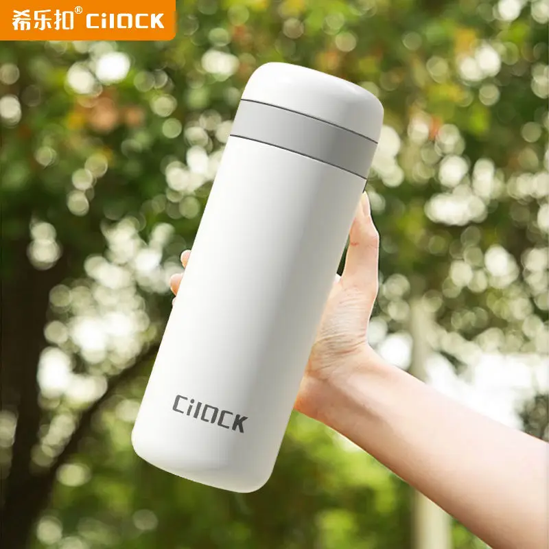 Portable tea maker Vacuum flask Insulated travel Coffee teacup sealed thermos flask stainless steel cup of safe materials