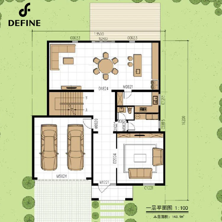 Luxury Turnkey Solution Two Story Big House With Furniture Inside Prefab Precast Concrete Modular House
