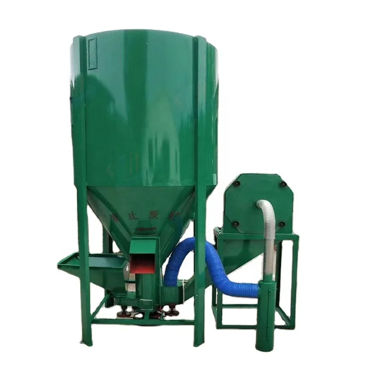 Customizable 1 ton and 2 ton pig feed mixer, grain crushing integrated machine