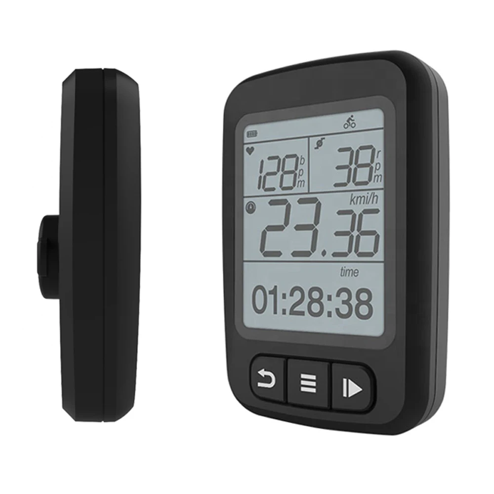 Bicycle Computer Mtb Road Bike Speedometer Cycling Accessories Wired Sensor Stopwatch Cycle Black 1.5 Inch Screen Speed Watch