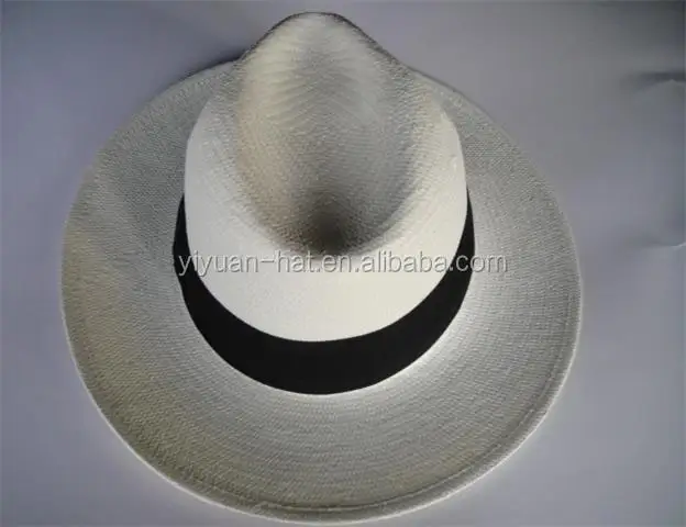 Hight Quality Male White Sun Protect Panama Paper Straw Hat Wholesale Panama Men Hats Straw Hat