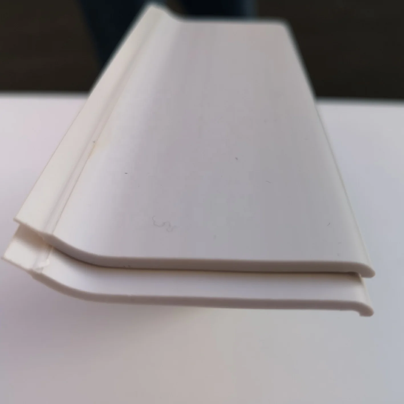 Custom gray Plastic Flooring Accessories PVC Tiles Baseboard Indoor Soft Skirting Boaed