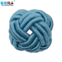 100% Polyester Braided Chinese Tassel Accessories Chinese Knot Button Braided Cord Covered Button