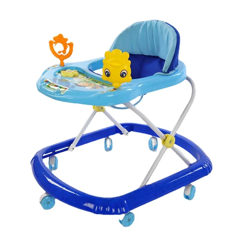 Baby starter Baby walker anti-O-leg anti-rollover music folding baby walker