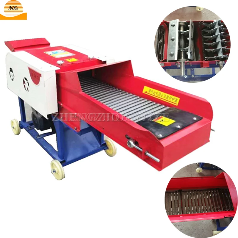 Hotsale farm equipment animal feed corn stalk straw chopper shredder machine / hay crusher / silage cutting machine