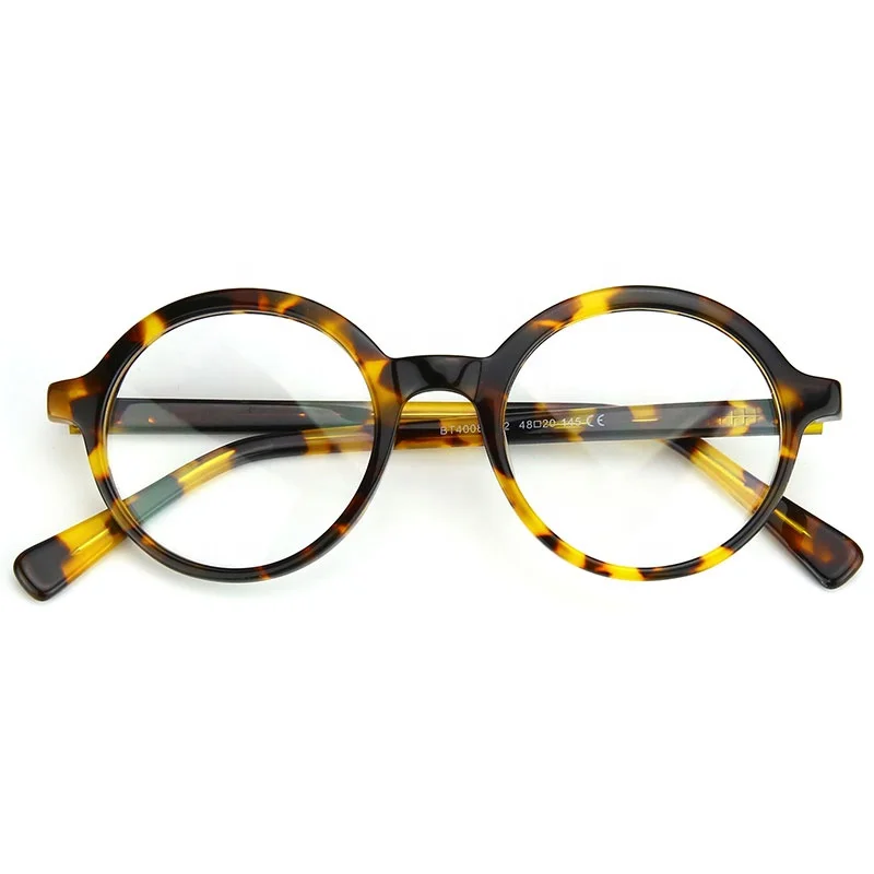 BT4008 Acetate Optical Frames Manufacturers OEM Round Glasses Frames for Optical Lenses
