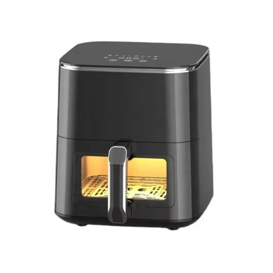 Automatic 5L hot air fryer 1500w digital LCD touch control air fryer big capacity 5L  oil free air fryer
