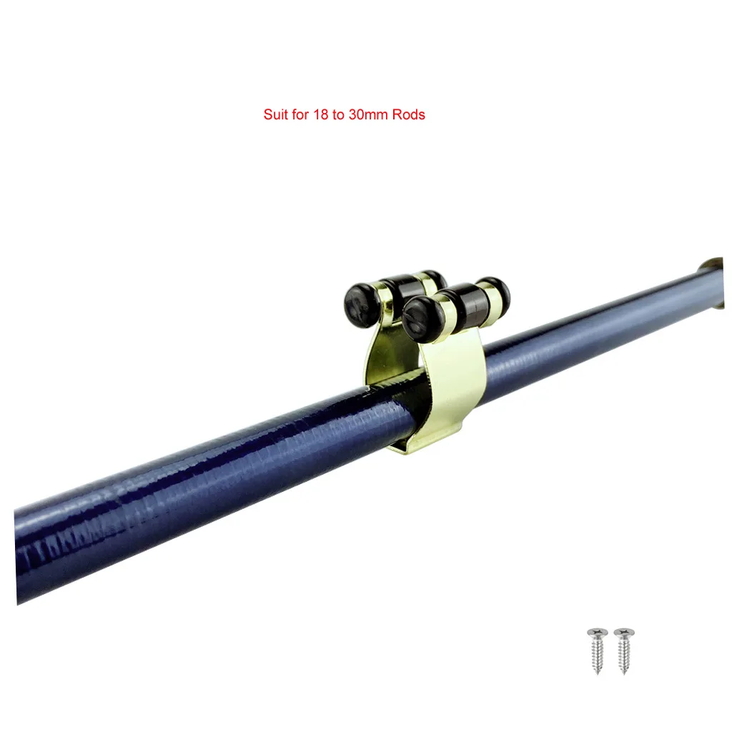 Guaranteed Quality Proper Price Gold-plated Metal Wall-mounted Fishing Rod Holder Fishing Rod Display Storage Bracket