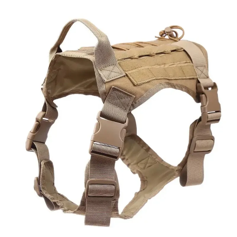 Custom Outdoor Nylon Tactical Dog Training Working Pet Adjustable safety Soft Padded Dog Tactical Harness Vest