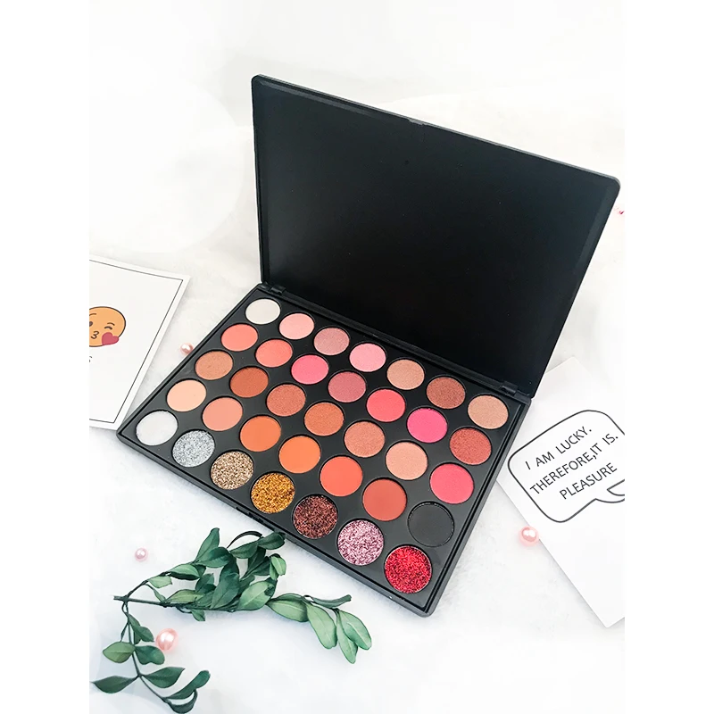 Black Eye Shadow Palette Custom Logo Eyeshadow Pigment Eyeshadow Palette Makeup
