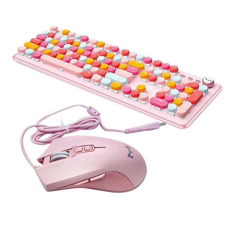 Custom Cheap Gaming USB Type Writer Mechanical Keyboard And Mouse  Combo Kit And Mouse