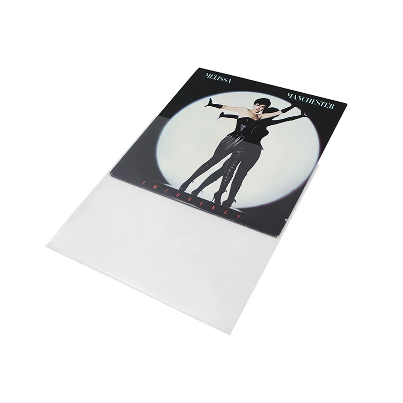 Transparent Outer Plastic CD Bags & Cases Vinyl Record Storage Sleeves with Protective Cover