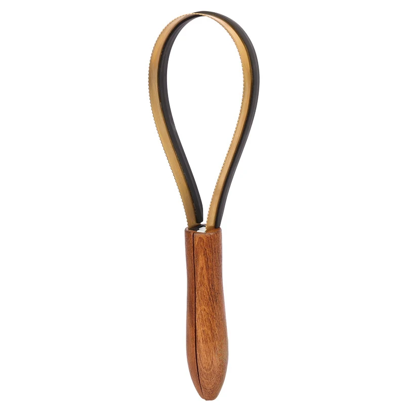 Horse brush stainless steel and wooden handle