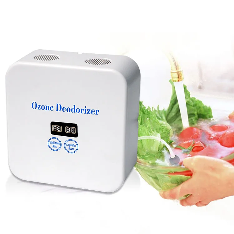 Portable Ozonizer Vegetable Fruit Washing Machine Ozone Generator Mini Food Purifier