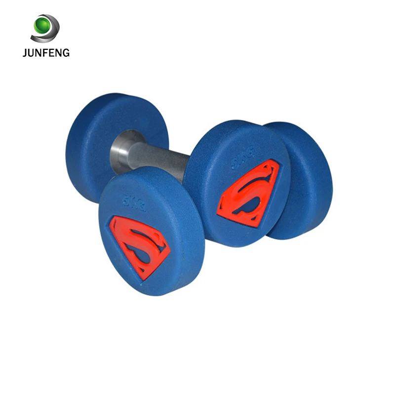 Cheap 10kg rubber hex dumbbell set gym