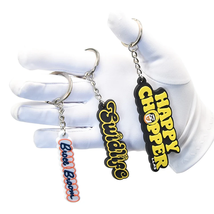 XP-Promos Promotional business gift  custom logo key chains 2d 3d pvc keychains personalized key chain soft rubber keychain