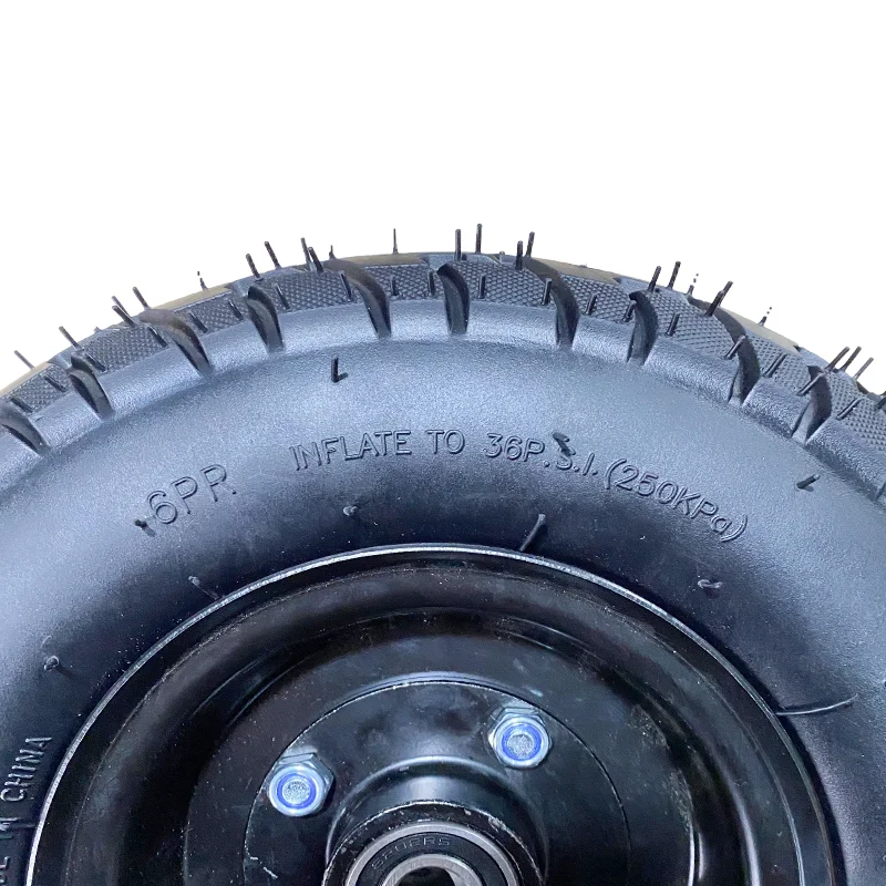 Source factory products 10 inch Aluminum alloys hub Front whole wheel 4.10/3.50-5 Inflated Spare Tire with hub