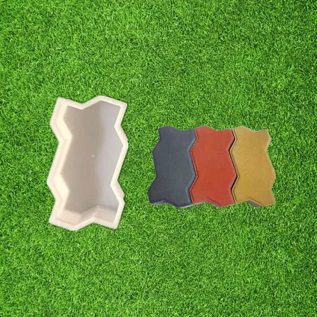 Wholesale factory price interlocking plastic mold for concrete bricks