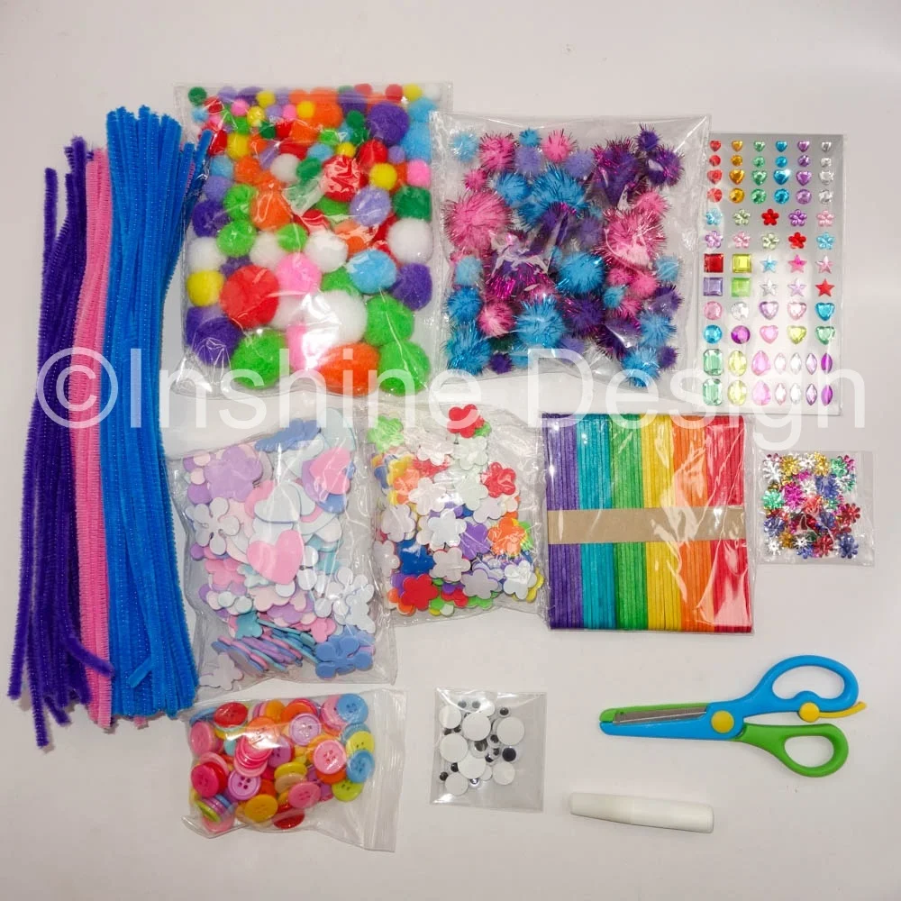Educational Toy Kit Valuable Craft Material for Little Kids for Home Play and Learning arts and crafts supplies