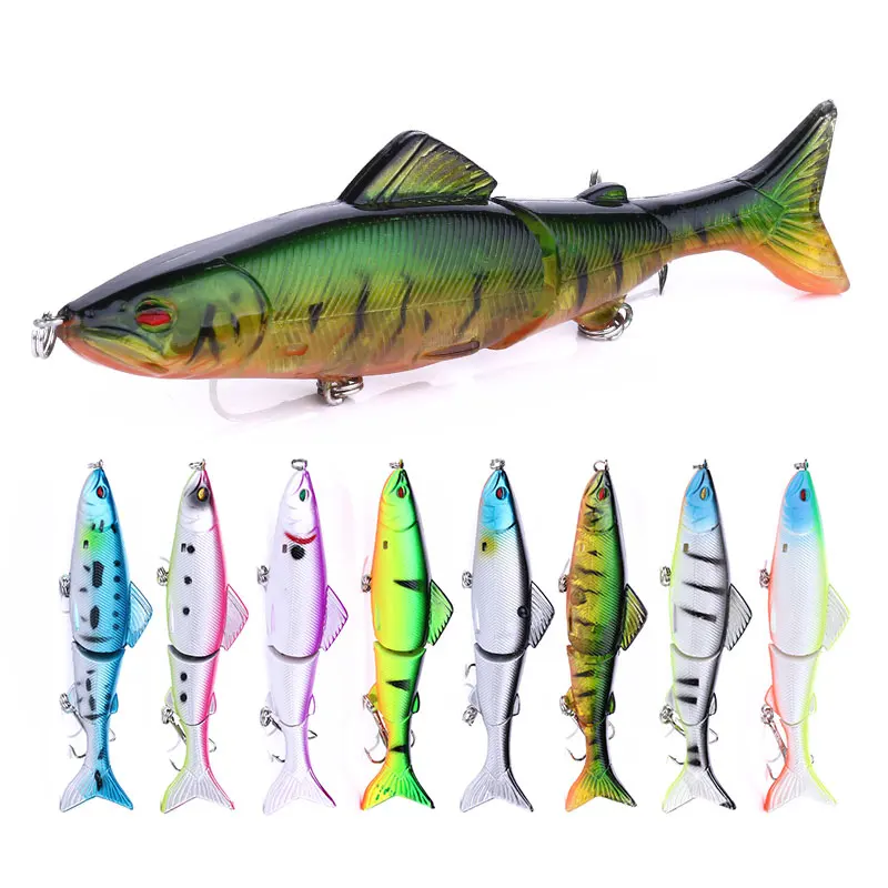 Segments Lifelike slow sinking jointed pike swimbait hard Plastic lures