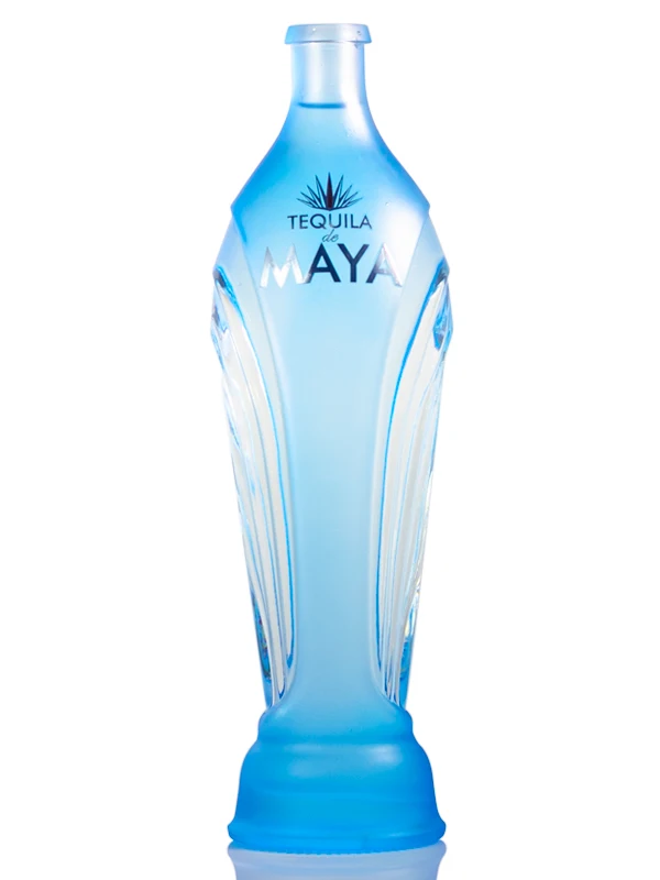 Custom Logo Ouzo Vodka Glass Bottle With Label Sticker Unique shape frosting empty whisky bottle 700ml with stopper