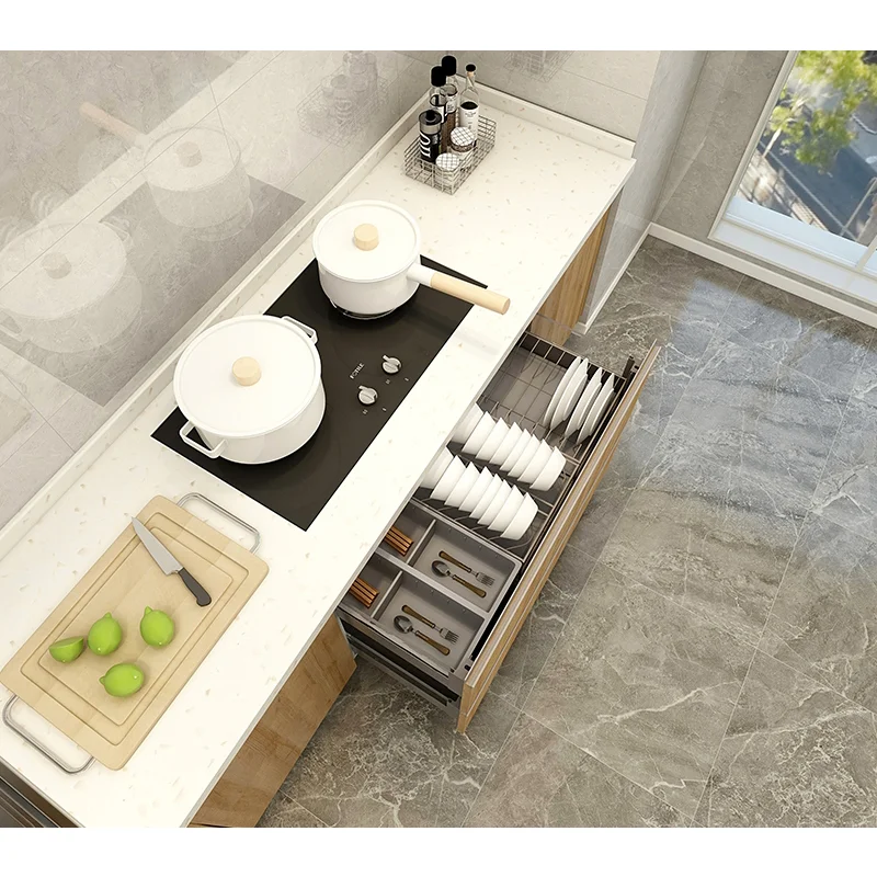 Small Kitchen Cabinet Wood Grain Kitchen Cabinet Complete Kitchen Set