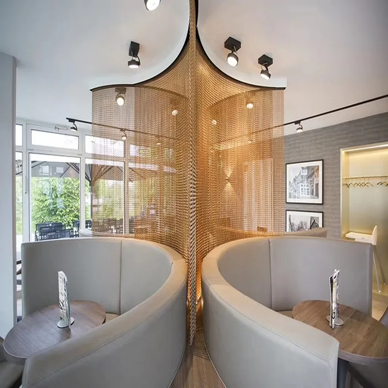 
Ceiling hanging metal curtain for home deco 