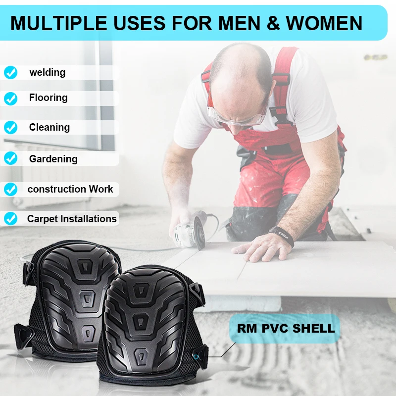 Heavy Duty Anti-Slip Knee Support Gardening & Construction Knee Pads For Work Floor Work Knee Pads