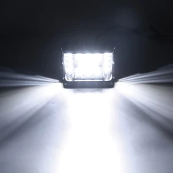 High Quality Flush Mount Led Work Light With 16Pcs*5W High Intensity Philips Leds Red Yellow White Flushing Function 80W Lamp