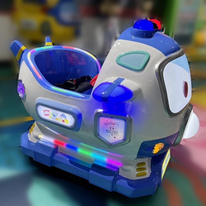 China Manufacturer Arcade Game Blue Kiddy Ride Machine Plane Model Coin Operated Kiddie Rides For Shopping Mall