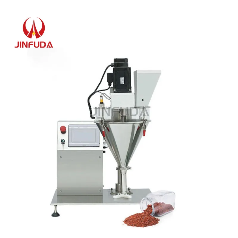 Food Grade Auger Filler Calcium Powder Bottling Dosing Filler Machine Small Scale Chicken Essence Spicy Filling Machine