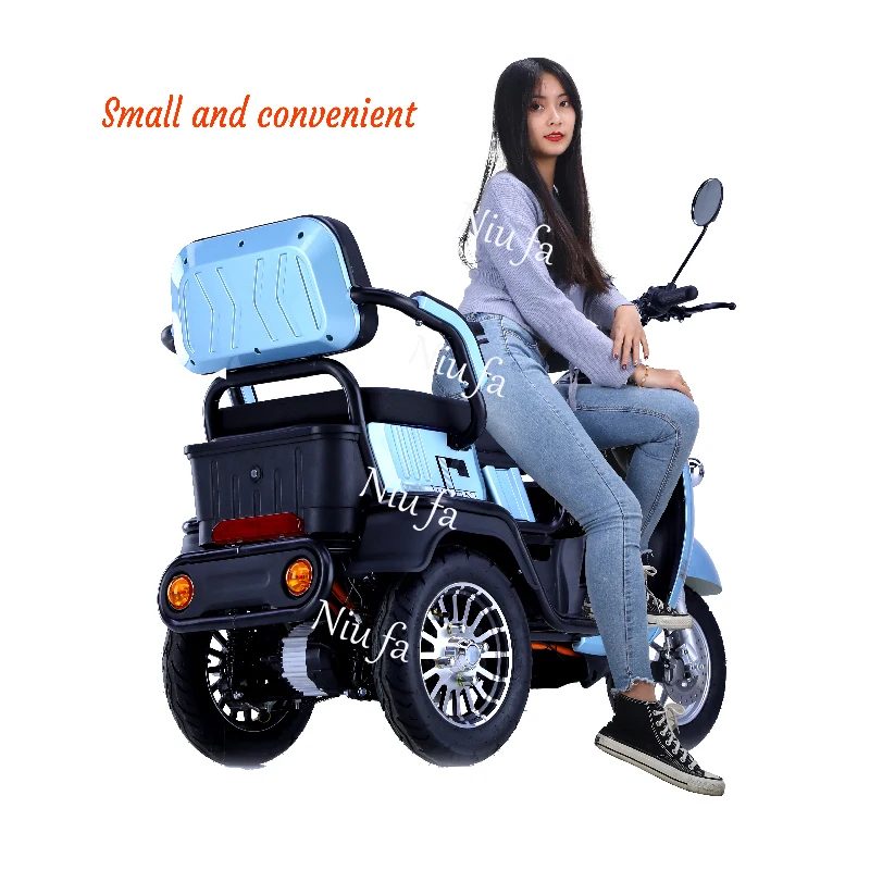 electric tricycle bike Double motor 800w  electric scooter with three wheels