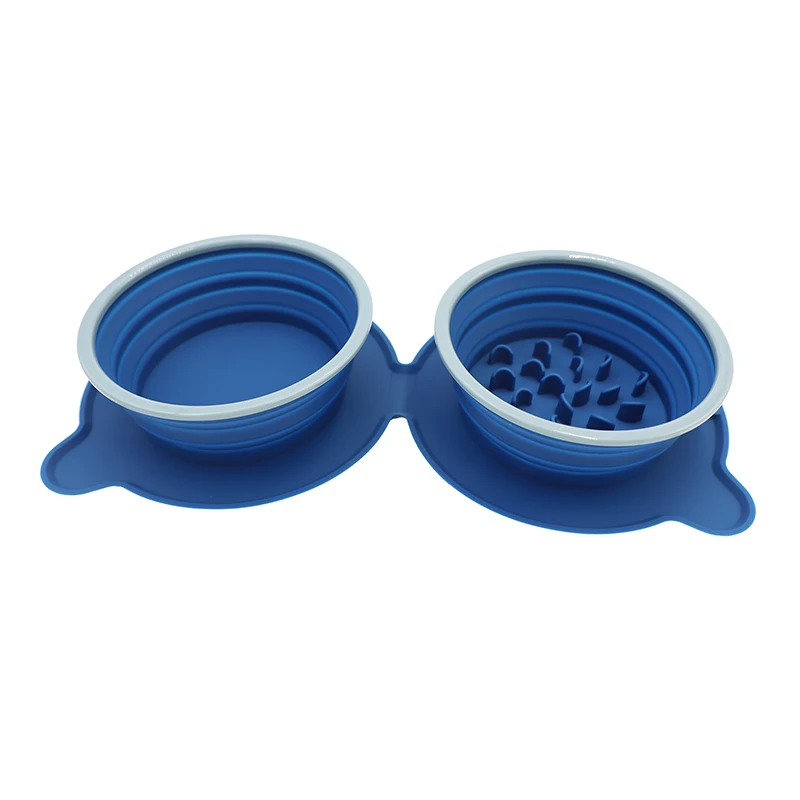 Silicone Collapsible Dog Bowls Water, Portable Travel Pet Food Feeding Bowl