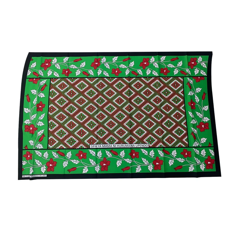 100% polyester African traditional fabric khanga fabric