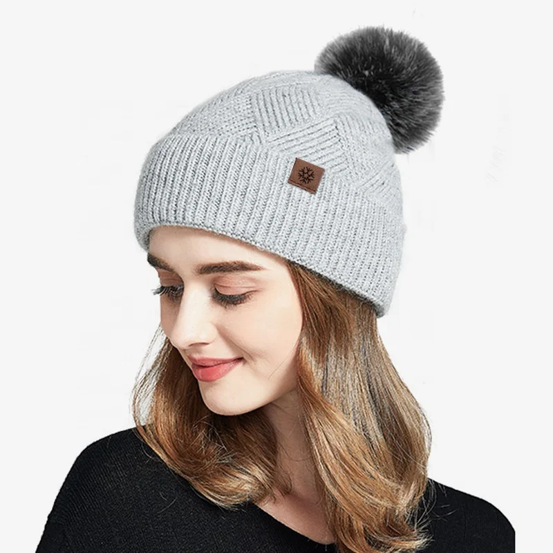 New Solid-Color Wool Warm Hat Scarf and Gloves Set Anti-cold Wool Ball and Fleece Knitted Suit