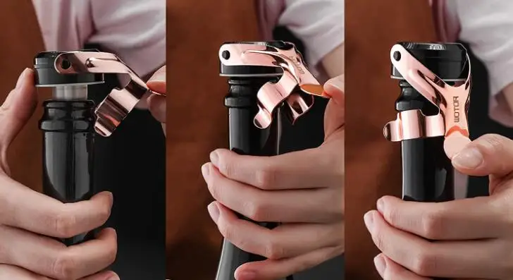 Professional Stainless Steel Bottle Sealer for Champagne Prosecco & Sparkling Wine, Champagne Saver Pl