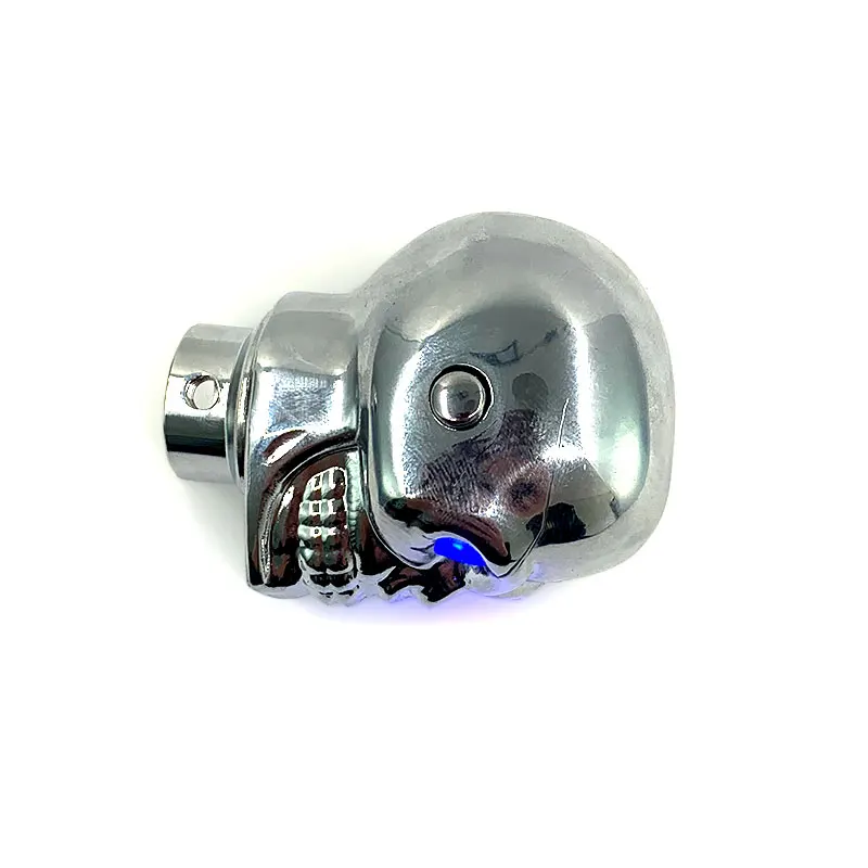 
Blue light led bone head racing car part skull gear shift knob 