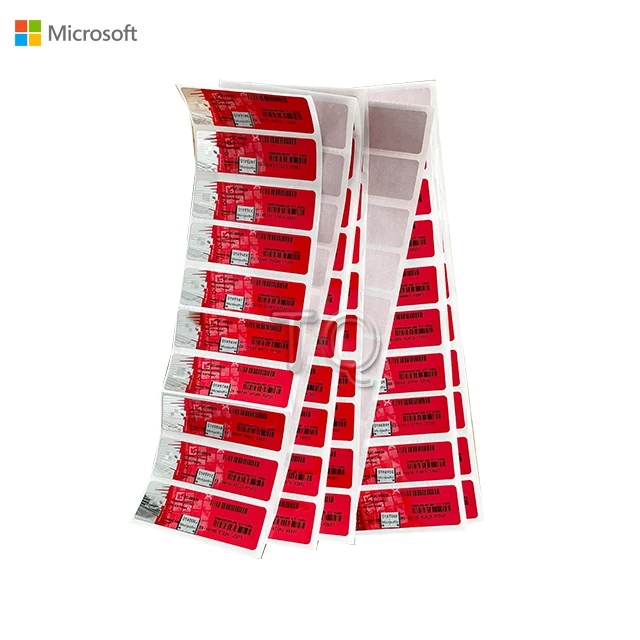 Windows 10 профессиональный Windows 10 Pro COA стикер Подлинная Лицензия 6 месяцев Гарантия DHL красный цвет стикер