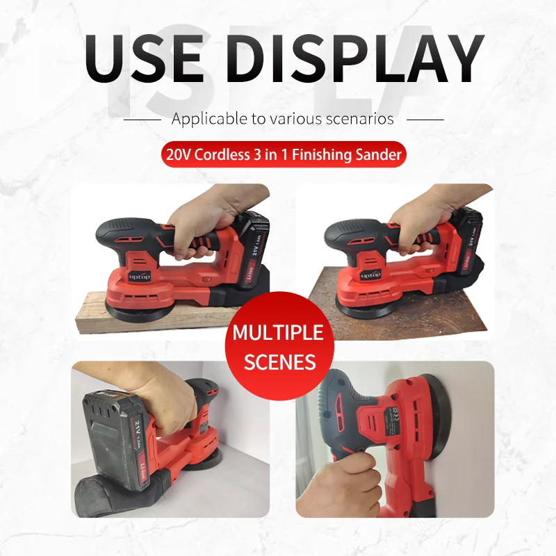 20V  lithium cordless  Palm Sander with battery and charger cordless sander sander machine for wood