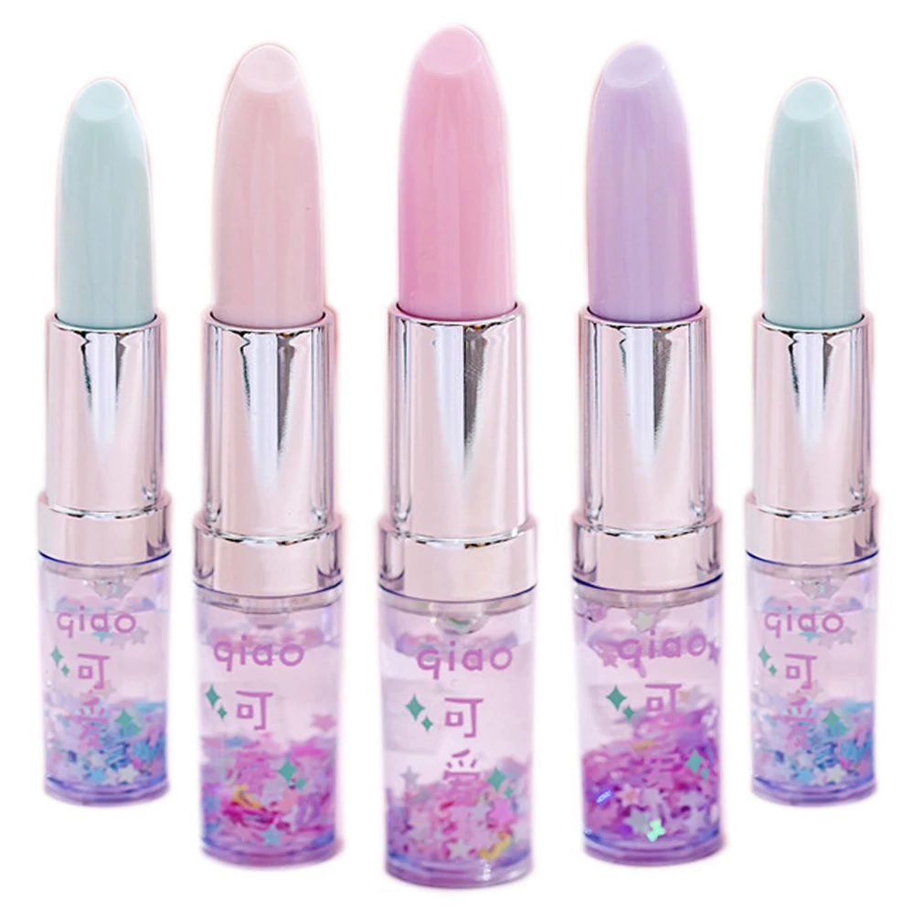 Модная южнокорейская новая индивидуальная шариковая ручка в виде губной помады с сыпучим песком для девушек рекламная подарочная ручка шариковая ручка в виде прекрасного сыпучего песка