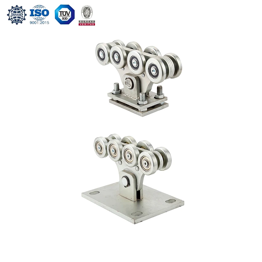Self-supporting gate silver zinc cantilever gate wheel sliding trolley wheels