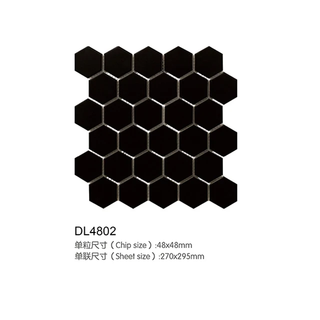 Flower pattern ceramic small hexagonal tile mosaic TIies