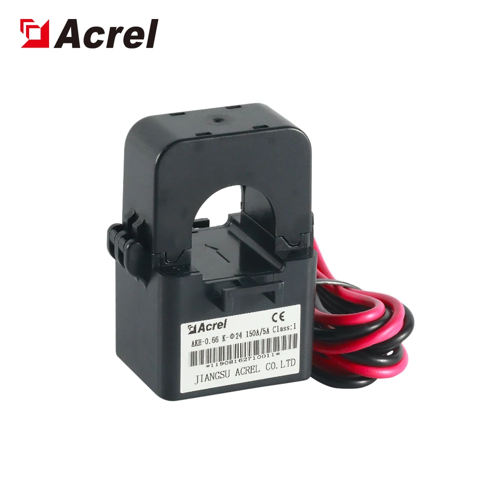 Acrel AKH-0.66/K-24  150-200A/5(1)A split core current transformer  class 0.5 connected with the panel meter or relay
