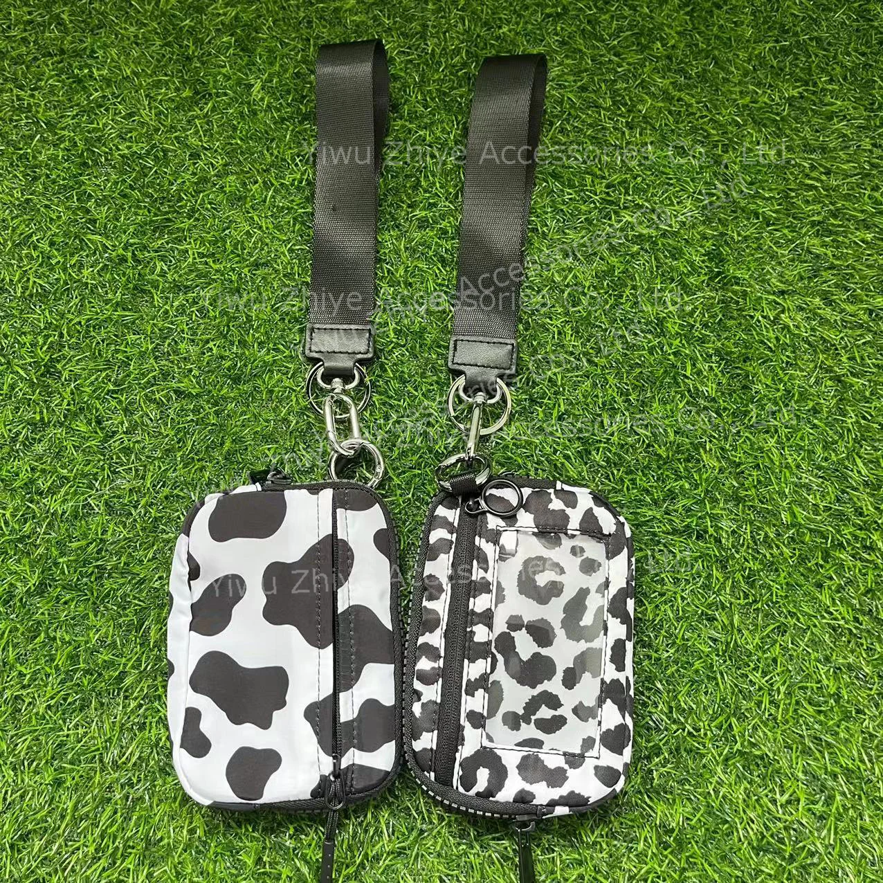 2024 Wholesale Leopard Print Women Wristlet Pouch Custom Color Portable Coin Purse Mini Women ID Card Wallet