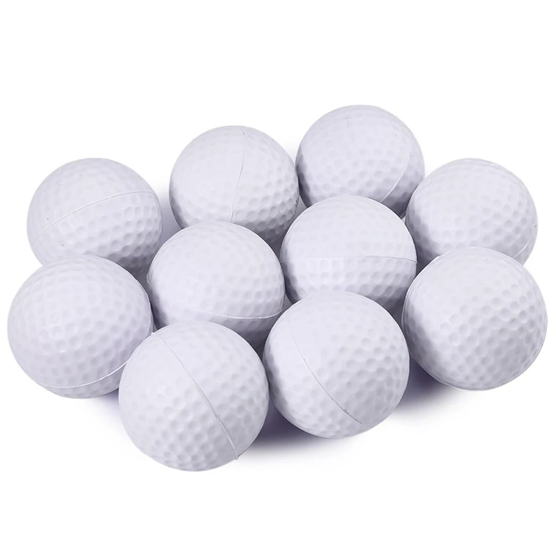 1PCS Outdoor Indoor Golf Swing Game Putting Green Backyard Target Practice PU Foam Sponge Golf Balls White Golf Training Balls
